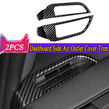 2x Carbon Fiber Car Side Air Outlets Vent Cover Trim For Toyota Sienna 2021-2024 picture
