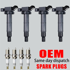 4X Ignition Coil & 4X Iridium Spark Plug OEM For 2002-11 Toyota Camry 2.4L UF333 picture