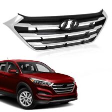 Fit For 16-18 Hyundai Tucson Front Bumper Lower Grille Grill w/ Chrome Trim picture