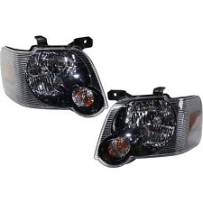 Headlight Set For 2007-2010 Ford Explorer Left and Right With Bulb 2Pc picture