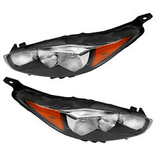 1 Pair Fit 2013-2017 Ford Fiesta Headlights Headlamp FO2503324 FO2502324 picture