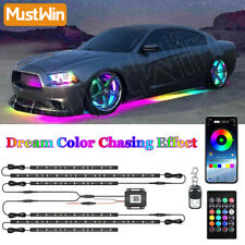 RGB Dreamcolor LED Car Underglow Lights Music Bluetooth APP Remote Control Strip picture