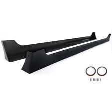Side Skirts Fits 13-17 Honda Accord Matte Black JDM MD Style Splitter Extension picture