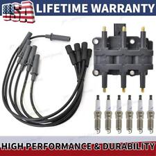 6X Spark Plugs + Wire Set & Coil Pack For Town & Country Grand Caravan 3.3L 3.8L picture