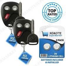 2 Replacement for 2003 2004 2005 2006 2007 GMC Sierra Yukon Remote Key Fob Set picture