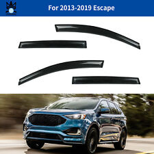 Window Visors Rain Guards Wind Deflectors Dark Smoke for 2013-2019 Ford Escape picture