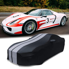 Satin Car Cover Indoor Scratch Dust Proof Gray-Stripe For Porsche 918 Spyder picture