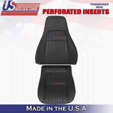 1997 to 2002 For Chevy Camaro Passenger Bottom &Top Perf Leather Cover Black picture