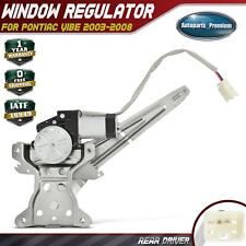 Rear Left Power Window Regulator w/ 2Pins Motor Assembly for Pontiac Vibe 03-08 picture