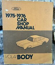Vintage 1975 1976 Car Shop Manual Vol. 4, Car Body Repair Manual picture