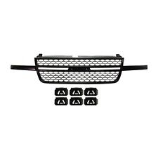 Grille For 2003-06 Silverado 2500 HD and 1500 HD Textured Black Shell and Insert picture