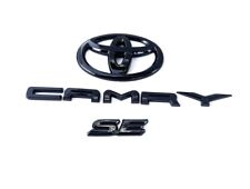 NEW 3PS 2018-2024 TOYOTA CAMRY SE Gloss Black EMBLEM OVERLAY KIT  PT948-03191-02 picture