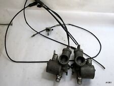 Amal Vintage Motorcycle Carbs  Pair Monoblock w/ Throttle Cables picture