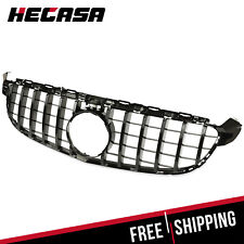 GT R Style GRILLE W/CAMERA HOLE FOR 2015-2018 MERCEDES-BENZ W205 C63 C63S AMG S picture