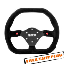 Sparco 015P310F2SN 3-Spoke P310 Competition Black Suede D-Shape Steering Wheel picture