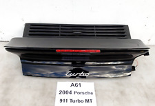 ✅ 2001-2005 OEM Porsche 911 Turbo 996 Rear Spoiler Hood Tail Wing Lid Black picture