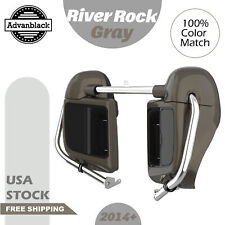 RIVER ROCK GRAY Fits 14+ Harley Davidson Touring Advanblack Lower Vented Fairing picture