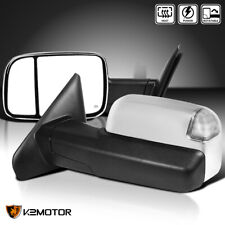 Chrome Power Heated Towing Mirrors+LED Signal For 2002-2008 Dodge Ram 1500 2500 picture