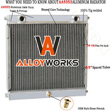4 Row Aluminum Racing Radiator fit Double Pass Dragster Roadster Style picture