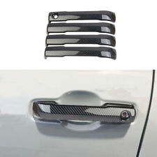 4X ABS Carbon Fiber Outer Door Handle Cover Trim For Toyota Tundra 2022 2023 picture
