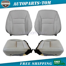 For 2013-17 Honda Accord Front Side Bottom Top Leather Seat Cover Gray picture