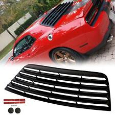 Fits 08-21 Dodge Challenger Rear Window Scoop Louver Sun Shade Cover Vent Black picture
