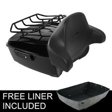 Black King Pack Trunk Luggage Rack Fit For Harley Tour Pak Road Glide 2009-2013 picture
