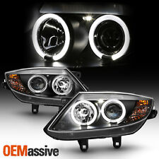 Fit 03-08 BMW Z4 Dual LED Halo Projector Headlights w/ Corner Lamps - Black picture