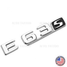 17-20 E63 S AMG Letter Emblem 3D Trunk Logo Nameplate Badge Decorate OEM Chrome picture