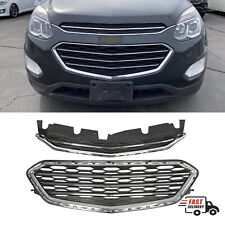 Chrome Front Bumper Grill Upper Lower Grille For 2016 2017 Chevrolet Equinox picture