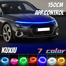 APP Control Car RGB LED DRL Hood Light Strip Engine Cover Daytime Running Light picture
