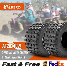 Set of 2 Halberd 20x10-9 ATV Tires Sport Quad 20x10x9 All Terrain GNCC Race Tire picture