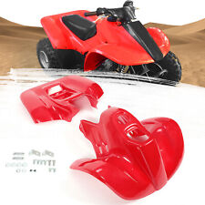 FOR HONDA TRX90 93-05 RED ABS PLASTIC FRONT &REAR FENDERS SET #11695-12/11696-12 picture