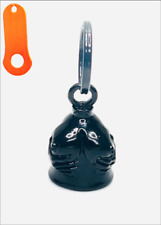 BLACK HANDFUL GUARDIAN BELL w/ ORANGE Hanger Harley Motorcycle Accessory picture