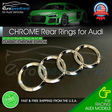 Audi Chrome Rings Trunk Liftgate Emblem Rear Logo Badge for Q3 Q5 SQ5 Q7 A6 picture