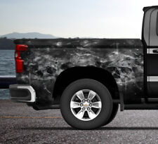 Flame Fire Skulls Truck Wrap Vinyl Bed Side DS PS Graphic Decal 80