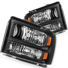 For 2005-2007 Ford F250 F350 F450 Super Duty Headlights Assembly Headlamps Pair picture