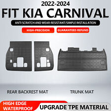 For 2022-24 Kia Carnival Trunk Mats Non-Hybrid Models TPE Cargo Liners Cargo Mat picture