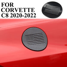 Carbon fiber Fuel Tank cover trim Gas Door For Chevrolet Corvette C8 2020-2023 picture