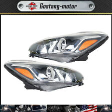 LH+RH Side Headlight Assembly Halogen Chrome W/O DRL For 2019-21 Chevrolet Spark picture