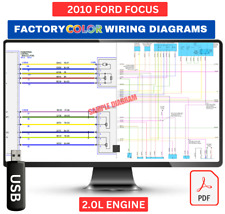 2010 Ford Focus Complete Color Electrical Wiring Diagram Manual on USB picture