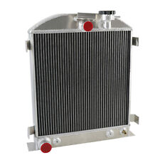 For 1932 FORD Hi-Boy Hotrod Grill Shells V8 Engine AT&MT 4-ROW Aluminum Radiator picture