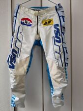 Vintage JT RACING USA Motocross Pants White, Blue 30