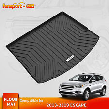 Cargo Liner For 2013-2019 Ford Escape Rear Trunk Floor Mat 3D Boot Tray Black picture