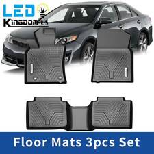 3D All Weather Floor Mats for 2018-2023 Toyota Camry Front & Rear Black Liners picture
