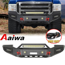 Aaiwa For 2005-2007 Ford F250 F350 Steel Front Bumper W/LED Lights & D-Rings picture