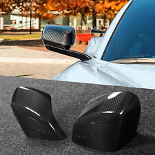 Real Carbon Fiber Add-On Side View Mirror Covers Caps For C8 Corvette 2020-2024 picture