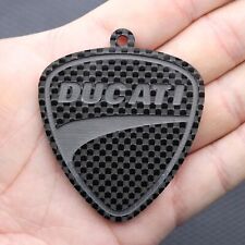 DUCATI 100%Carbon Fiber Automobile motorcycle Keychain Keyring Personalized gift picture