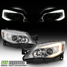 For 2008-2014 Subaru Impreza WRX Chrome LED DRL Switchback Projector Headlights picture