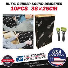 10Sheets 38cmX25cm Butyl Sound Deadener Car Heat Insulation Noise Reduce Mat picture